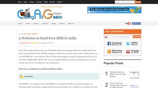 
                            2. 5 Websites to Send Free SMS in India - CallingAllGeeks