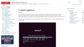 
                            4. 5. Zabbix appliance [Zabbix Documentation 3.0]