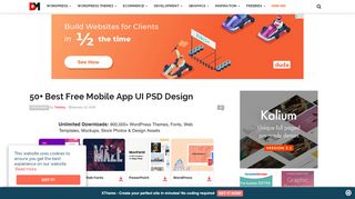 
                            3. 50+ Best Free Mobile App UI Kits PSD | Designmaz