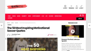 
                            9. 50 Inspiring Motivational Soccer Quotes - quotezine.com
