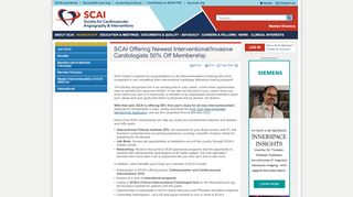 
                            9. 50% Membership Discount for First-Year Interventional ... - SCAI