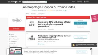 
                            7. 50% Off Anthropologie Coupons & Promo Codes - …