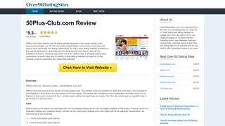 
                            4. 50 Plus Club Review | Senior Dating for Singles over 50