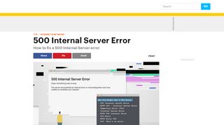 
                            11. 500 Internal Server Error (What It Is & How to Fix It)