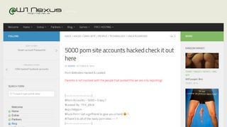 
                            2. 5000 porn site accounts hacked check it out here - W1--Nexus