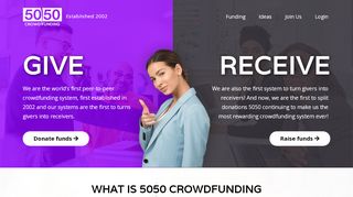 
                            1. 50/50 Crowdfunding – For the Fund of it!