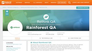 
                            9. 53 Customer Reviews & Customer References of Rainforest QA ...