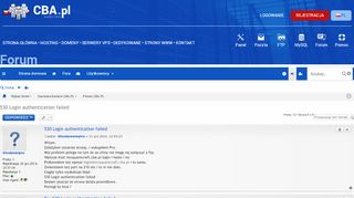 
                            6. 530 Login authentication failed - Forum hostingu CBA.pl