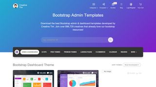 
                            3. 54+ Bootstrap Admin and Dashboard Template @ Creative Tim