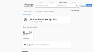 
                            8. 58 West Portal Ave Apt 285, San Francisco, CA 94127 | Whitepages
