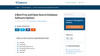 
                            3. 6 Best Free and Open Source Database Software Options