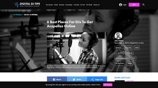 
                            5. 6 Best Places For DJs To Get Acapellas Online - Digital DJ Tips