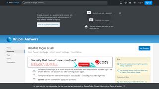 
                            3. 6 - Disable login at all - Drupal Answers