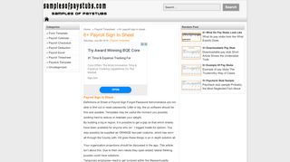 
                            7. 6+ payroll sign in sheet | Samples Of Paystubs