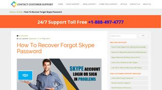 
                            4. 6 Steps To Recover Forgot Skype Password | Skype Login Password