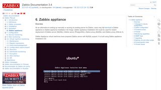 
                            8. 6. Zabbix appliance [Zabbix Documentation 3.4]