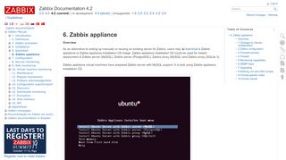 
                            6. 6. Zabbix appliance [Zabbix Documentation 4.2]