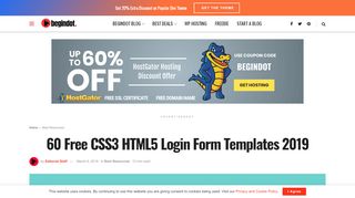 
                            7. 60 Free CSS3 HTML5 Login Form Templates 2019