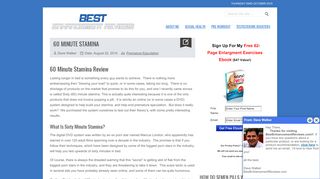 
                            6. 60 Minute Stamina - Male Enhancement Reviews