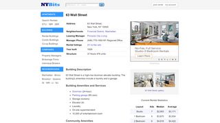 
                            8. 63 Wall Street in Financial District, Manhattan: rentals (25 no-fee ads ...