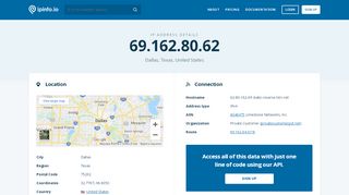 
                            6. 69.162.80.62 IP Address Details - IPinfo IP Address ...