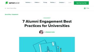 
                            3. 7 Alumni Engagement Best Practices for Universities | Sprout Social