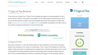 
                            7. 7 Cups of Tea Review | Online Therapy Reviews | E ...