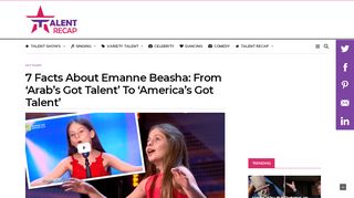 
                            5. 7 Facts About Emanne Beasha: From 'Arab's Got Talent' To ...