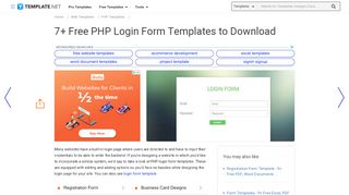 
                            7. 7+ Free PHP Login Form Templates to …