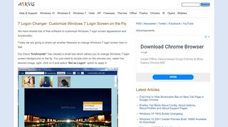 
                            5. 7 Logon Changer: Customize Windows 7 Login Screen on the ...