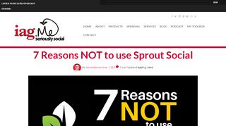 
                            2. 7 Reasons NOT to use Sprout Social - Ian Anderson Gray