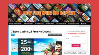 
                            9. 7 Reels Casino: 25 Free No Deposit! - New Free …