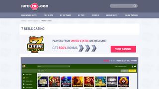 
                            5. 7 Reels Casino - Play Online Slots For Real Money