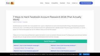 
                            8. 7 Ways to Hack Facebook Account Password 2018 …