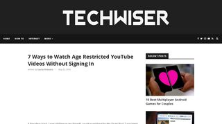 
                            6. 7 Ways to Watch Age Restricted YouTube Videos Without ...