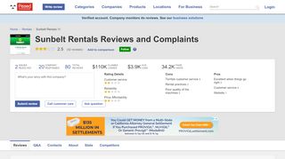 
                            4. 76 Sunbelt Rentals Reviews and Complaints @ Pissed Consumer