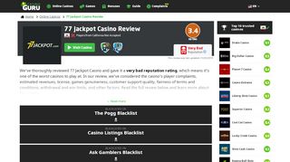 
                            8. 77 Jackpot Casino Review | Honest casino review from ...