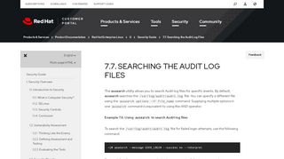 
                            2. 7.7. Searching the Audit Log Files Red Hat Enterprise Linux 6 | Red ...