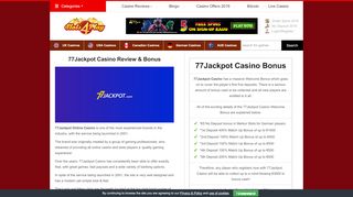 
                            5. 77Jackpot Casino Review & Bonus - slots4play.com