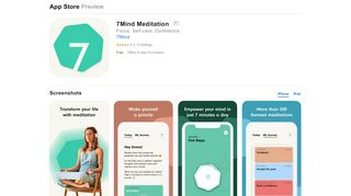 
                            4. 7Mind Meditation on the App Store