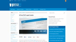 
                            5. 8 Free PHP Login Scripts | WebDesignity