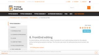 
                            8. 8. Frontend editing | TYPO3manual.com