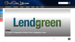 
                            8. 8 Loans Companies Online Like Lendgreen Loan - GoodSitesLike