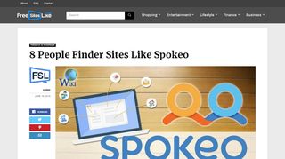 
                            8. 8 People Finder Sites Like Spokeo - Free Sites Like