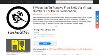 
                            9. 8 Websites To Receive Free SMS Via Virtual Numbers For ...