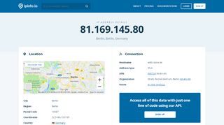 
                            6. 81.169.145.80 IP Address Details - IPinfo IP Address ...