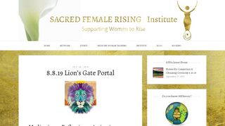 
                            9. 8.8.19 Lion's Gate Portal – Sacred Female Rising