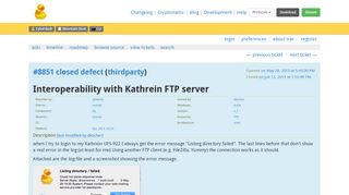 
                            2. #8851 (Interoperability with Kathrein FTP server) – Cyberduck