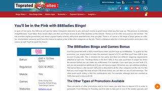 
                            7. 888ladies | Enjoy the Bingo Bonuses and Excluisve Games!