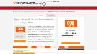 
                            9. 888Sport Erfahrungen & Test - Login, Quoten, Wettangebot ...